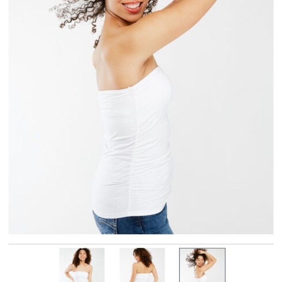 KISMET Tube Top White Bodycon Medium Sexy Tube Top - Picture 4 of 7
